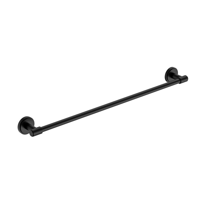 600mm BK Cambridge Brass Round Single Towel Rail