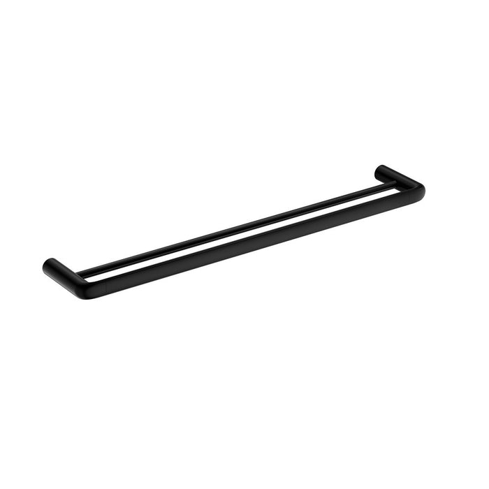 600mm BK BERLIN Brass Round Double Towel Rail
