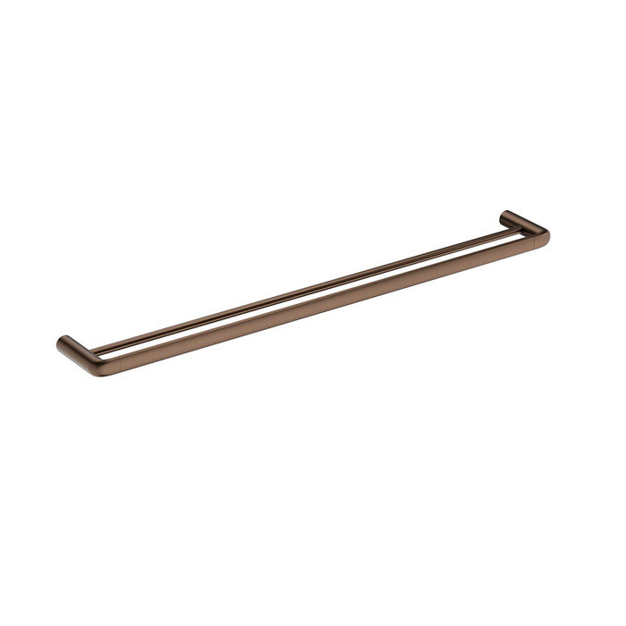 800mm BK BERLIN Brass Round Double Towel Rail