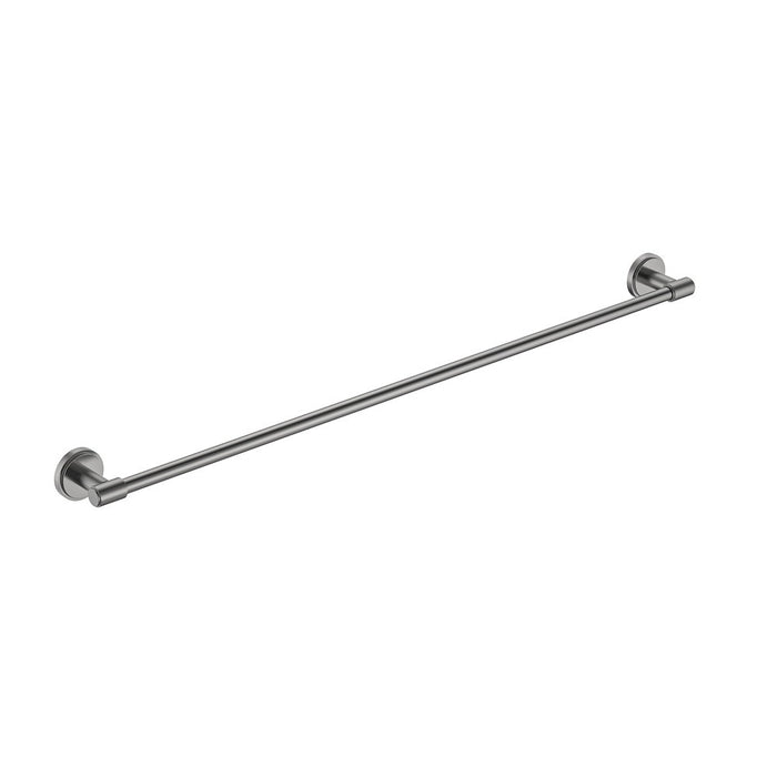 800mm BK Cambridge Brass Round Single Towel Rail
