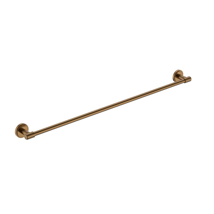 800mm BK Cambridge Brass Round Single Towel Rail