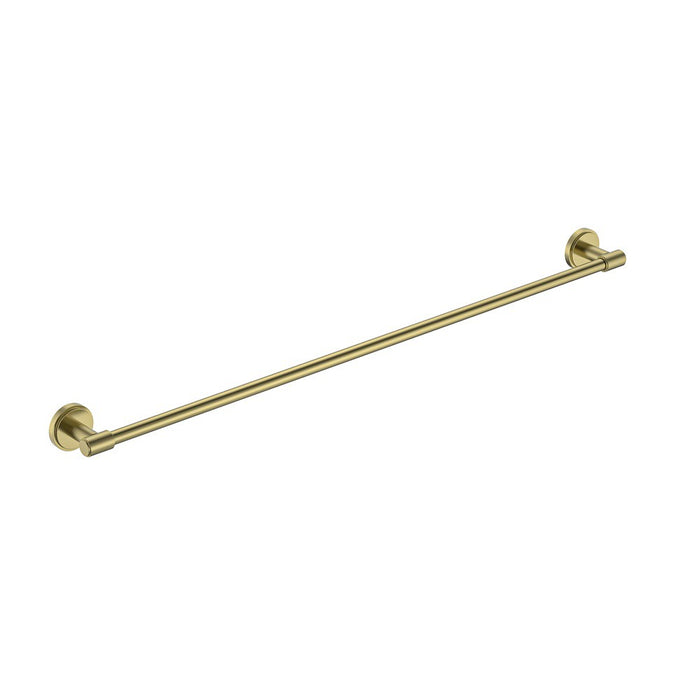800mm BK Cambridge Brass Round Single Towel Rail