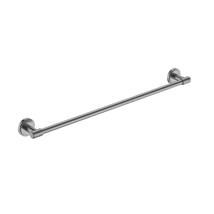 600mm BK Cambridge Brass Round Single Towel Rail