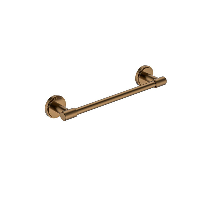 250mm BK Cambridge Guest Brass Round Single Towel Rail