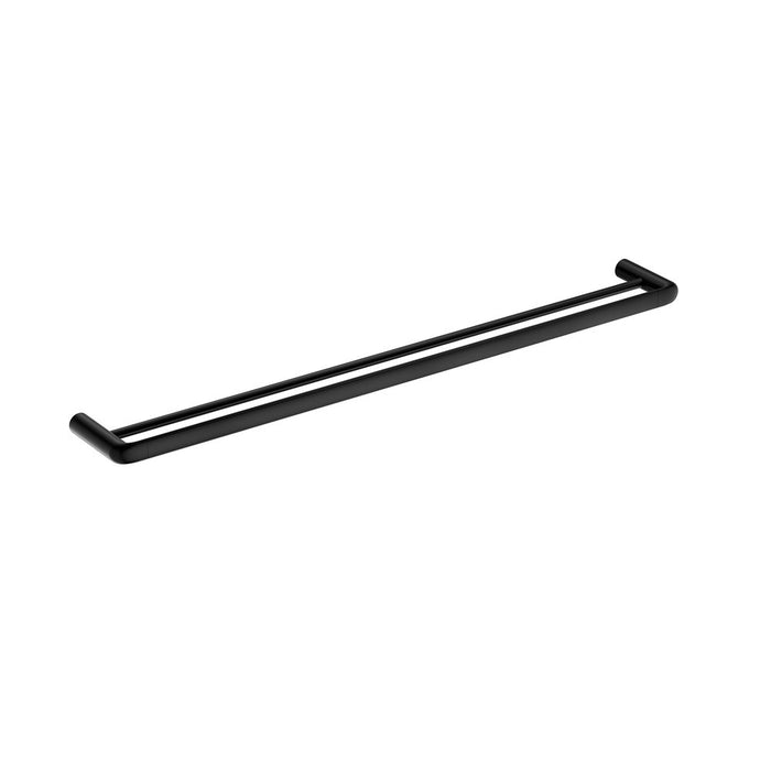 800mm BK BERLIN Brass Round Double Towel Rail