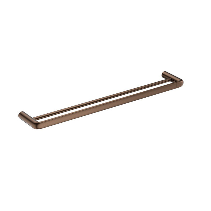 600mm BK BERLIN Brass Round Double Towel Rail