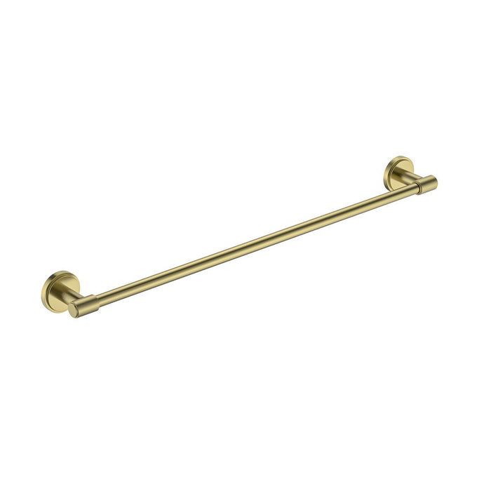 600mm BK Cambridge Brass Round Single Towel Rail