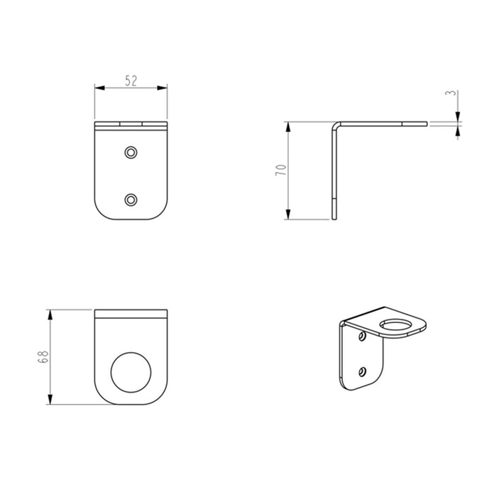 BK RUND 304 Stainless Steel Soap Bottle Holder