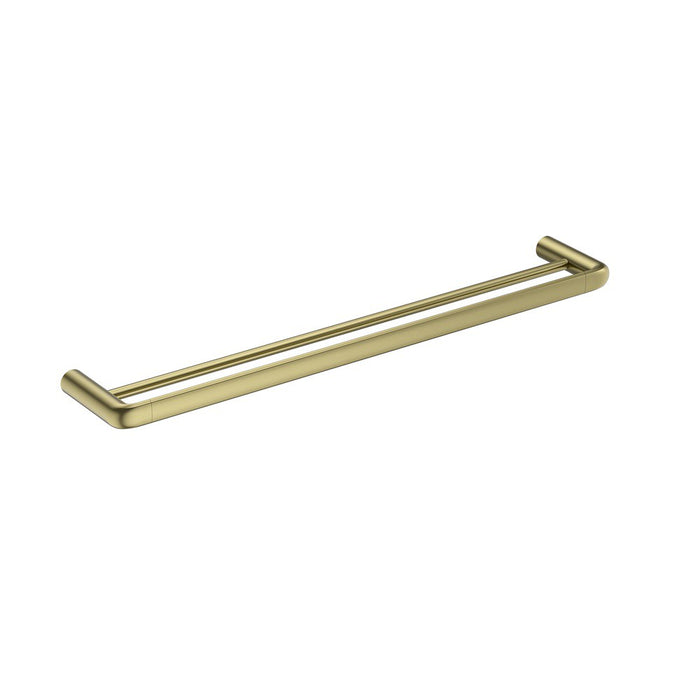 600mm BK BERLIN Brass Round Double Towel Rail