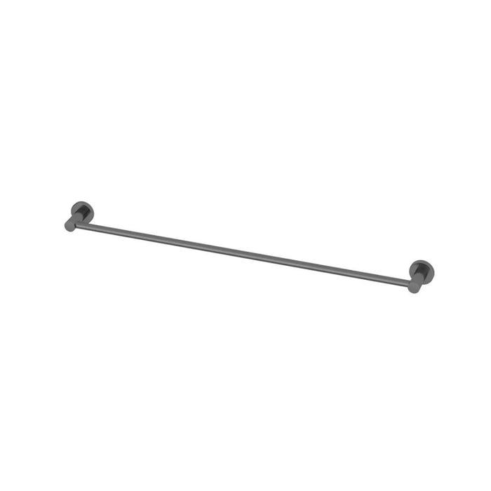 800mm Amoza Slimline Stainless Steel Single Round Towel Rail