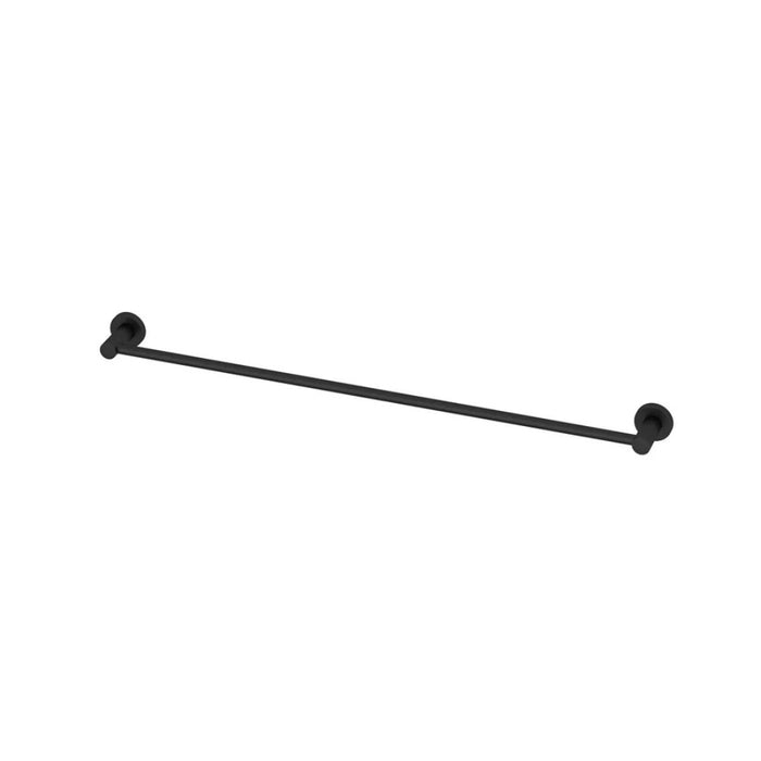 800mm Amoza Slimline Stainless Steel Single Round Towel Rail