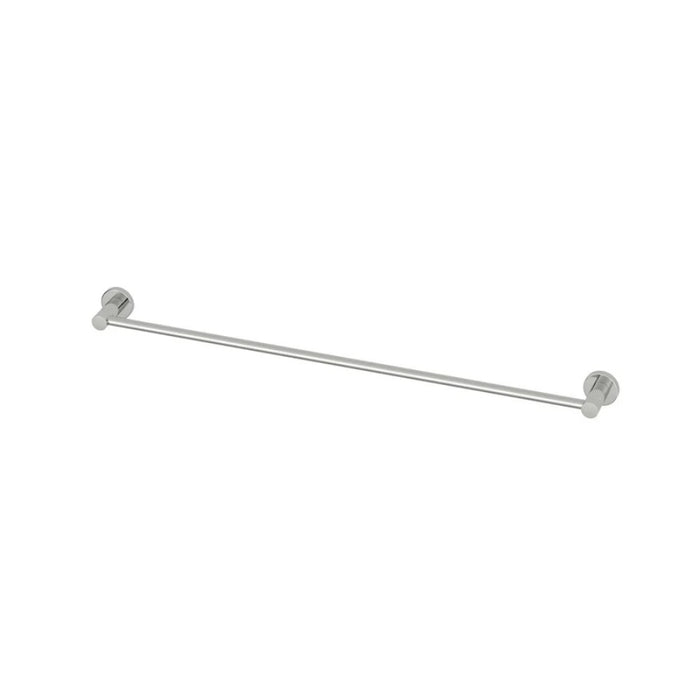 800mm Amoza Slimline Stainless Steel Single Round Towel Rail