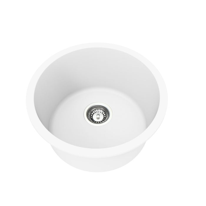 410/450mm Lukka Laufey Round Single Bowl Granite Laundry/Bar Sink