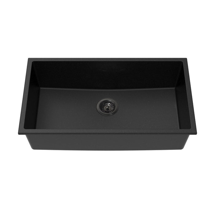 550/660/730/810mm Lukka Crete Square Single Bowl Granite Kitchen Sink