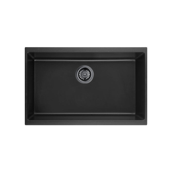 550/660/730/810mm Lukka Crete Square Single Bowl Granite Kitchen Sink