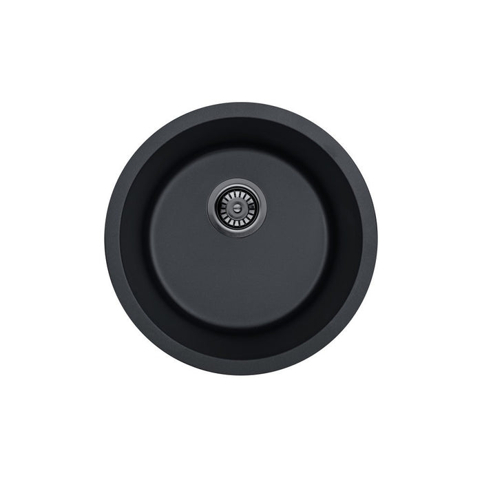 410/450mm Lukka Laufey Round Single Bowl Granite Laundry/Bar Sink
