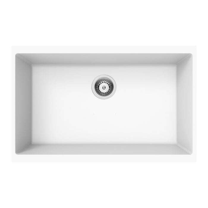550/660/730/810mm Lukka Crete Square Single Bowl Granite Kitchen Sink