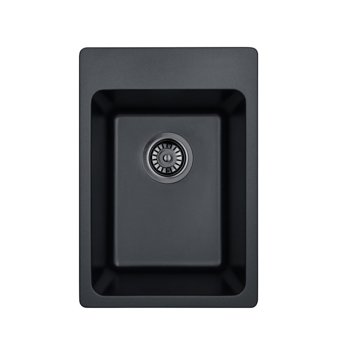 350*510*235mm Lukka Laufey Compact Square Single Bowl Granite Laundry/Bar Sink