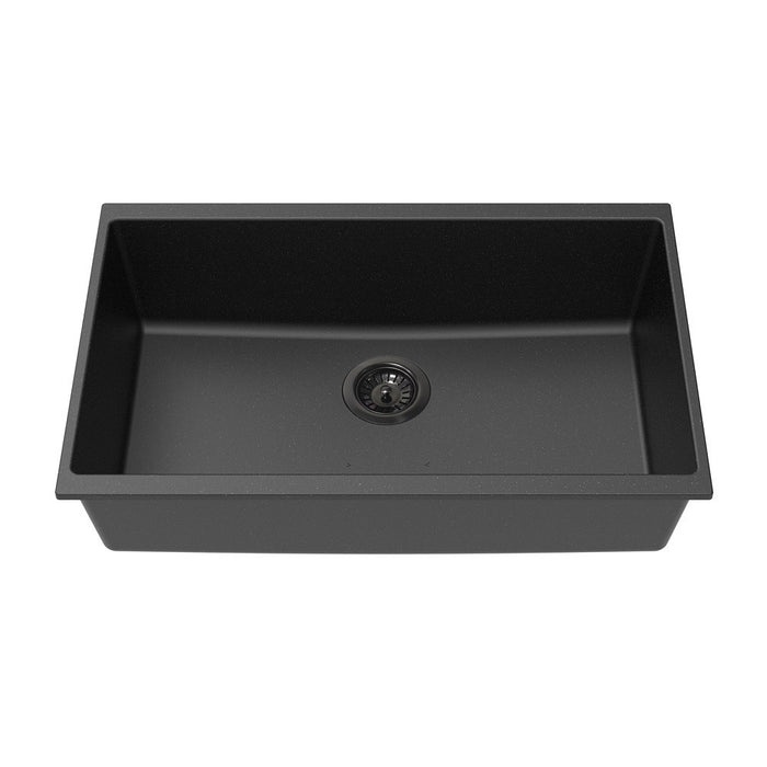 550/660/730/810mm Lukka Crete Square Single Bowl Granite Kitchen Sink