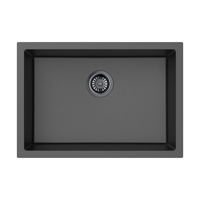 550/660/730/810mm Lukka Crete Square Single Bowl Granite Kitchen Sink