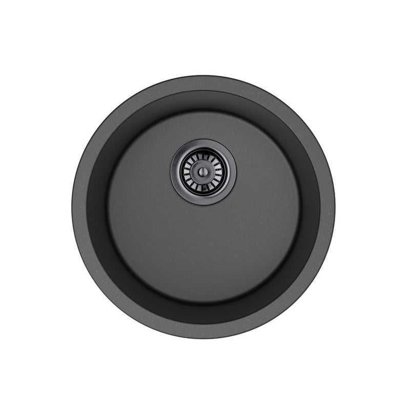 410/450mm Lukka Laufey Round Single Bowl Granite Laundry/Bar Sink