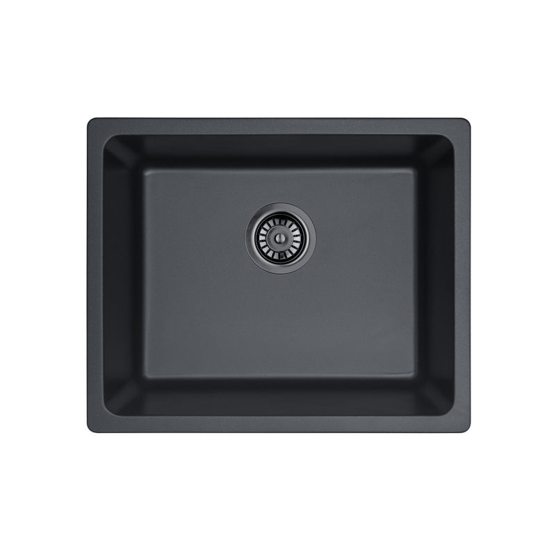 550/660/730/810mm Lukka Crete Square Single Bowl Granite Kitchen Sink