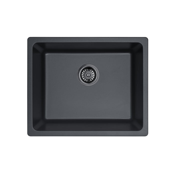 550/660/730/810mm Lukka Crete Square Single Bowl Granite Kitchen Sink