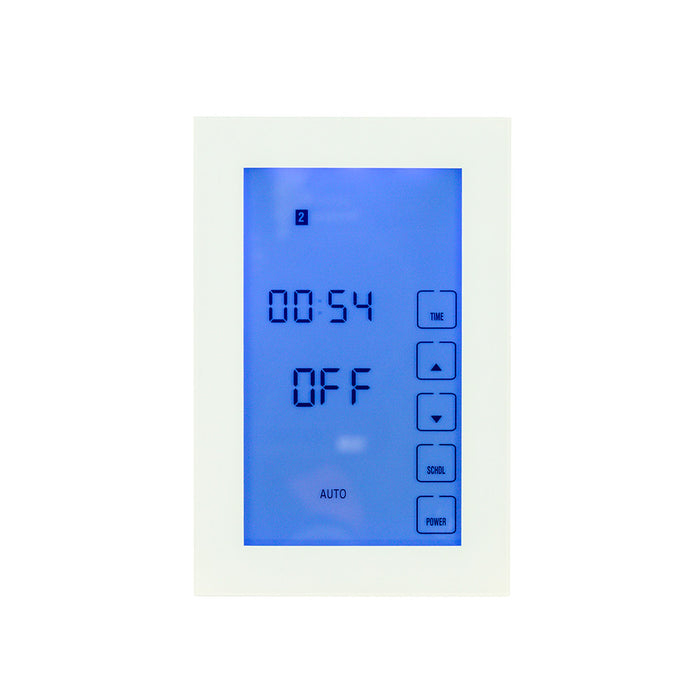 Radiant Premium Look White Digital Timer Switch - Vertical Orientation