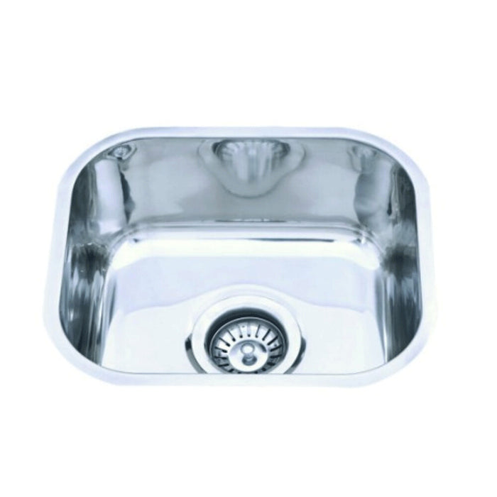 357*307*150mm Roma 304 Stainless Steel Radiused Corner Single Bowl Under Mount Kitchen Sink