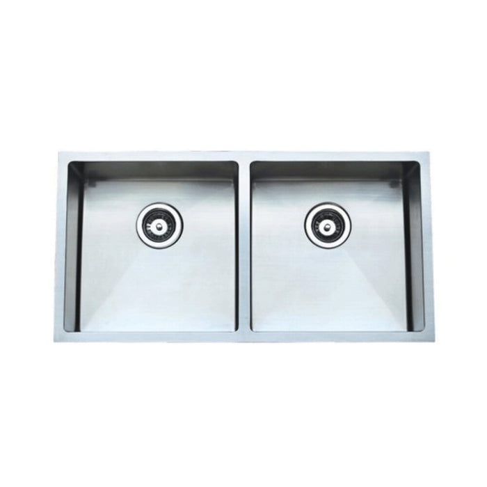 880*450*200mm Roma 304 Stainless Steel Square Double Bowl Under Mount Or Drop In Kitchen Sink
