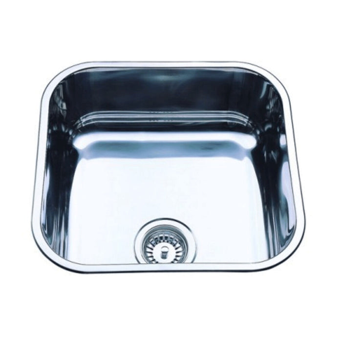 450*430*180mm Roma 304 Stainless Steel Radiused Corner Single Bowl Under Mount Kitchen Sink