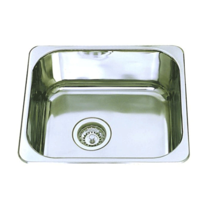 420*370*170mm Roma 304 Stainless Steel Square Single Bowl Under Mount Or Drop In Kitchen Sink