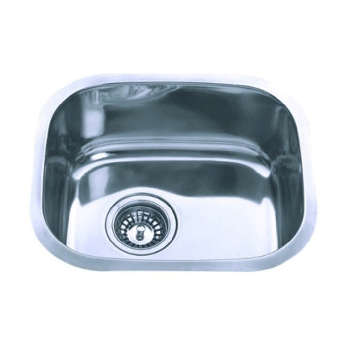 420*360*170mm Roma 304 Stainless Steel Radiused Corner Single Bowl Under Mount Kitchen Sink