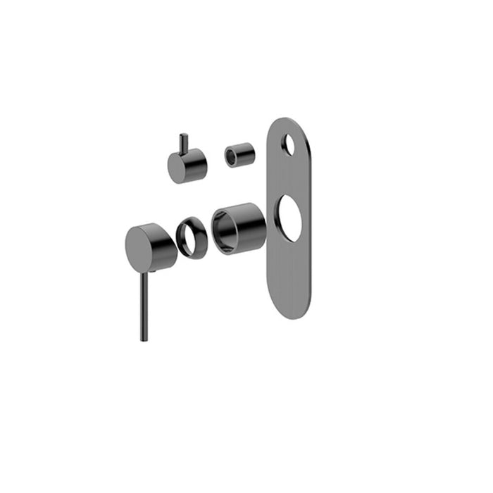 BK Morgan Rund Lead Free Brass Shower Wall Mixer With Diverter
