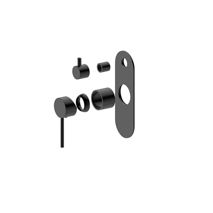 BK Morgan Rund Lead Free Brass Shower Wall Mixer With Diverter