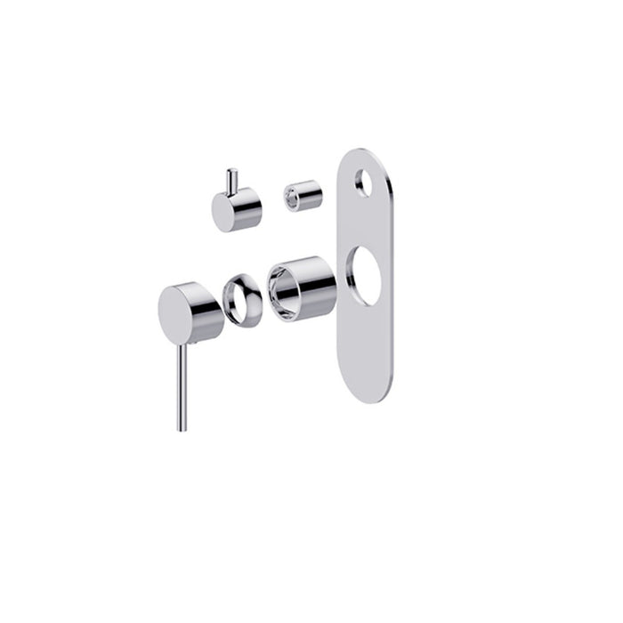 BK Morgan Rund Lead Free Brass Shower Wall Mixer With Diverter
