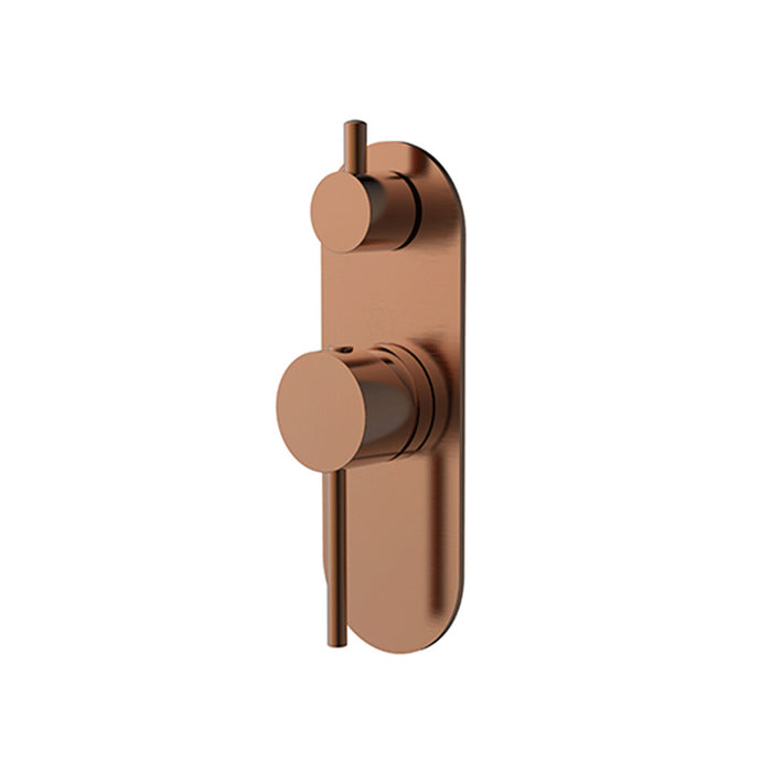 BK Morgan Rund Lead Free Brass Shower Wall Mixer With Diverter