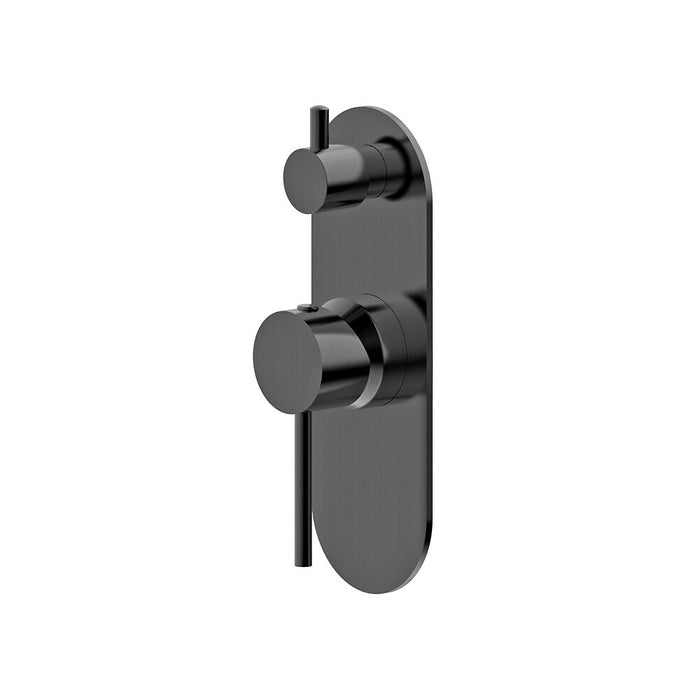 BK Morgan Rund Lead Free Brass Shower Wall Mixer With Diverter