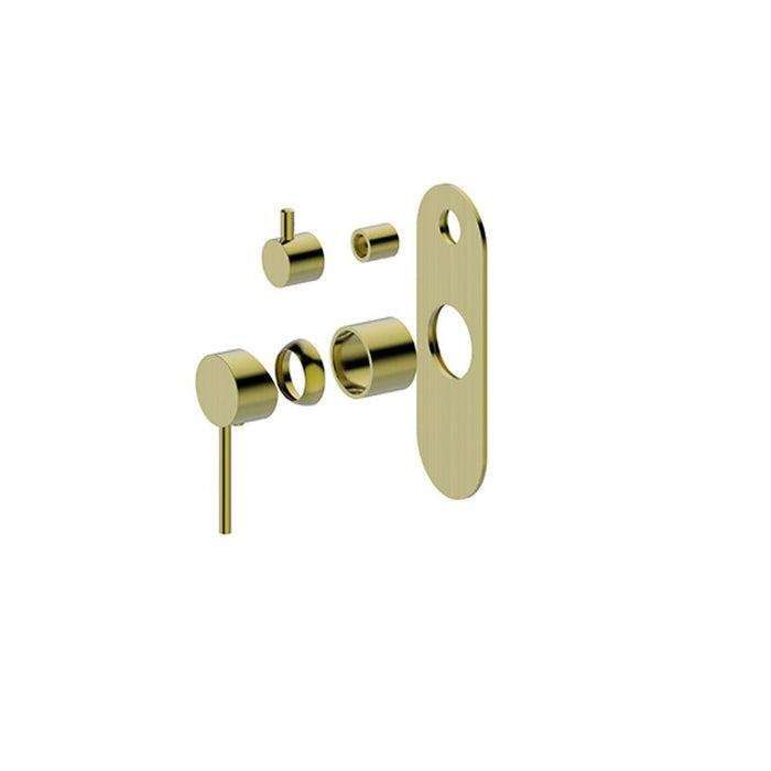 BK Morgan Rund Lead Free Brass Shower Wall Mixer With Diverter