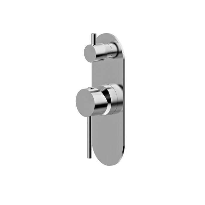 BK Morgan Rund Lead Free Brass Shower Wall Mixer With Diverter