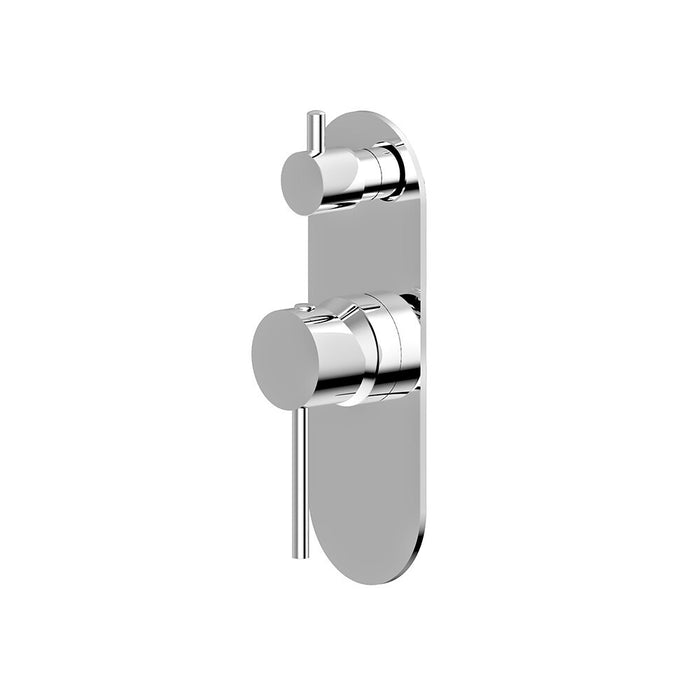 BK Morgan Rund Lead Free Brass Shower Wall Mixer With Diverter