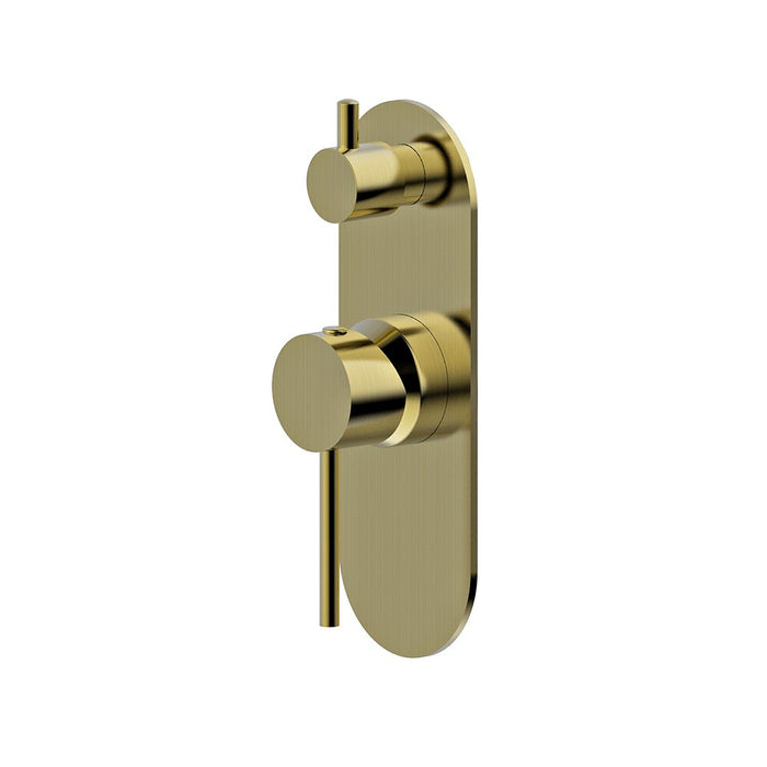BK Morgan Rund Lead Free Brass Shower Wall Mixer With Diverter