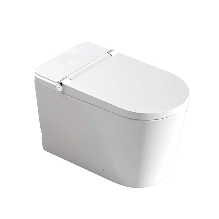 700*400*475mm Otti Attica Oskar Gloss White Ceramic Rimless Back To Wall Smart Toilet Suite