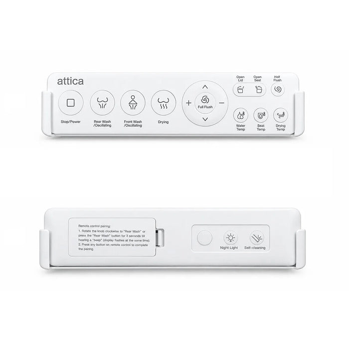 700*400*475mm Otti Attica Oskar Gloss White Ceramic Rimless Back To Wall Smart Toilet Suite