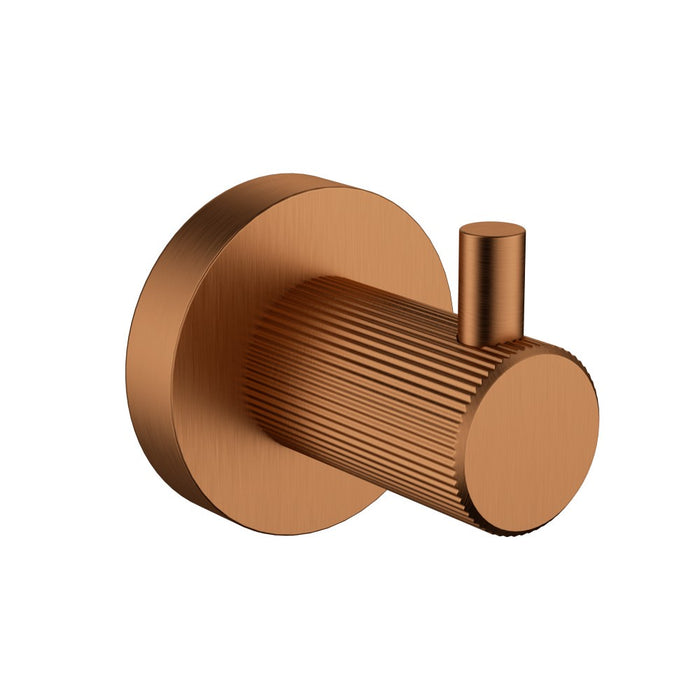 ACL Linie Brass Round Single Fluted Robe Hook