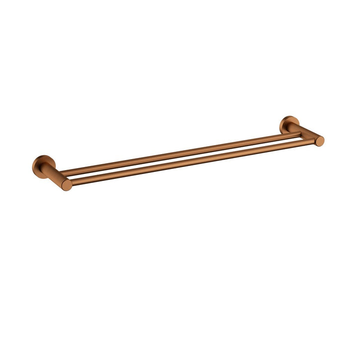 600mm ACL Linie Brass Double Fluted Towel Rail