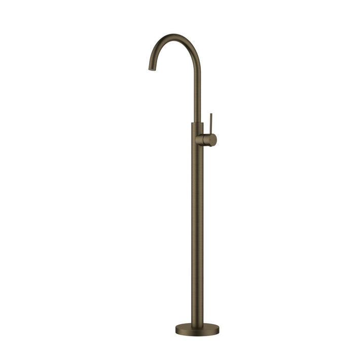 ACL Otus Slimline Stainless Steel Round Freestanding Bath Mixer