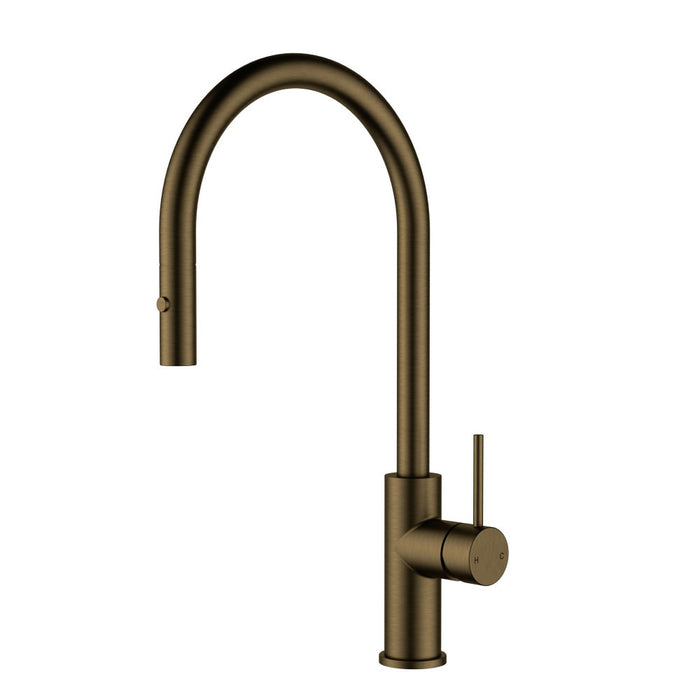 ACL Otus Slimline Stainless Steel Gooseneck Pull-Out Sink Mixer