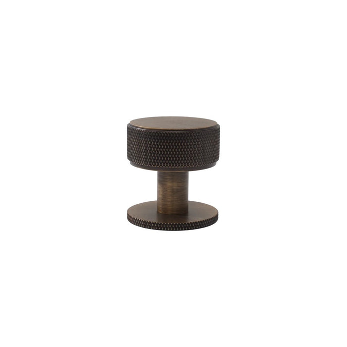 35mm Momo Belgravia Solid Brass Knurled Round Knob