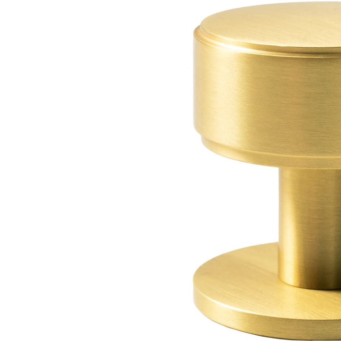 35mm Momo Belgravia Solid Brass Plain Round Knob